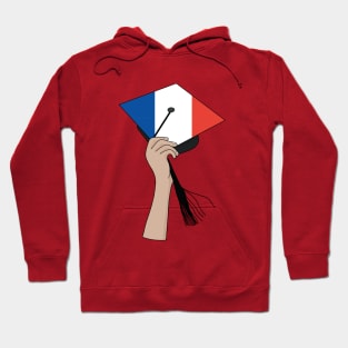 Holding the Square Academic Cap France Hoodie